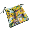 Square Velvet Midsummer Chair Pads | Floral Velvet Square Seat Pads