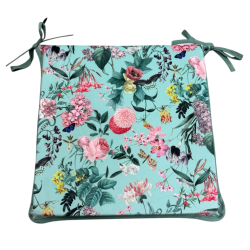 Quadratische Samtkissen für Ruhe | Florale Samt-Sitzkissen in quadratischer Form