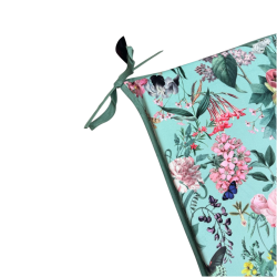 Quadratische Samtkissen für Ruhe | Florale Samt-Sitzkissen in quadratischer Form