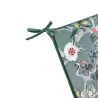 Square Velvet Chinoiserie Seat Pads | Patterned Velvet Square Seat Pads