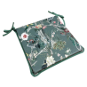 Square Velvet Chinoiserie Seat Pads | Patterned Velvet Square Seat Pads
