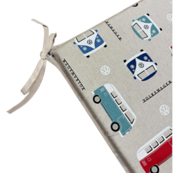 Classic Camper Square Seat Pads | Modern Printed Square Shaped Seat Pads