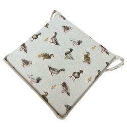 Coussins de siège carrés à motif canard colvert | Coussins de siège carrés modernes à motif animalier
