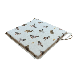 Mallard Duck Square Seat Pads | Modern Animal Print Square Seat Pads