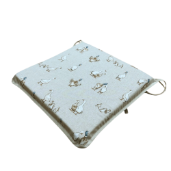 Coussins de chaise carrés Shabby Duck | Coussins de siège carrés modernes à imprimé animal