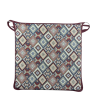 Aztec Tapestry Square Seat Pads | Multicoloured Square Chair Pads |