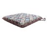 Coussins de siège carrés à motif tapisserie aztèque | Coussins de chaise carrés multicolores |