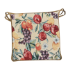 Coussin de chaise carré à motif de fruits naturels | Coussin de chaise carré multicolore