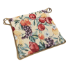 Coussin de chaise carré à motif de fruits naturels | Coussin de chaise carré multicolore
