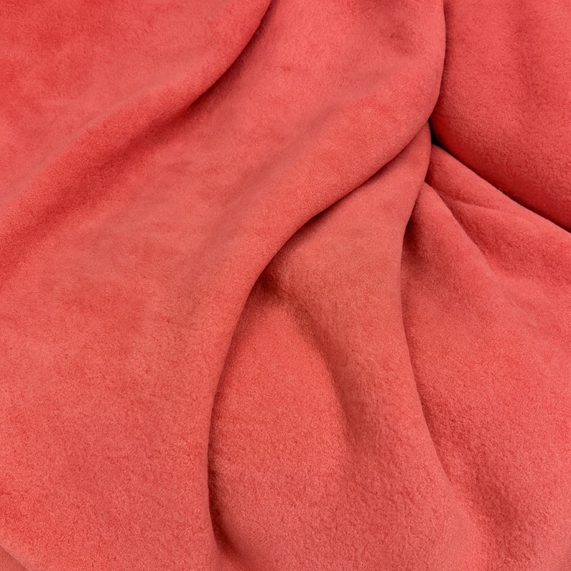 Coral Fleece Stoff | Peach Craft Fleece | Coral Bastelstoff |