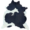 Black and White Cowhide Rug | Extra, Extra Large Cow Hide | Black and Off-White  Cow Skin Rug