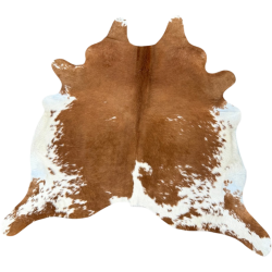 Extra extra Large Brown & White Cowhide Rug | Very Large Cow Hide