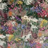 Luxury Velvet Fabric - Rhapsody | Multicoloured velvet | Floral Velvet