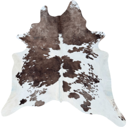 Extra Large Brown & White Cowhide Rug | X/Large Natural Cow Hide