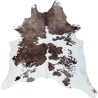 Extra Large Brown & White Cowhide Rug | X/Large Natural Cow Hide