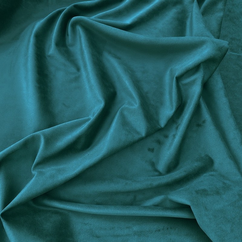 Tealblauer Samtstoff | Luxus Einfarbige Samtstoffe | Teal Bastelsamt