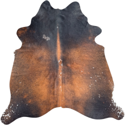 Large Brown Cowhide Rug | Large Brown Cow Hide | Natural Hair on Hide