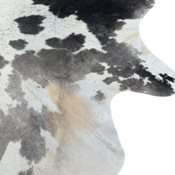 Extra Large Black Grey & White Cowhide Rug | X/Large Hair on Hide Rug