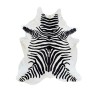 X/Großes bedrucktes Zebrafell | Schwarz-weißes Zebrafell-Teppich |