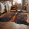 Large Brown Cowhide Rug | Large Brown Cow Hide | Brown Hair on Hide