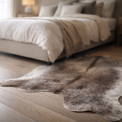Triple XL Brown/Beige Cowhide | Huge Cowhide Rug | Enormous Cowhide
