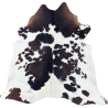 Extra Large Brown & White Cowhide Rug | X/Large Natural Cow Hide