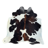 Dark Brown & White Cowhide Rug| Space Saving Brown & White Cowhide Rug