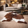 Large Brown & White Cowhide Rug| Brown & White Cowhide | Large Cowhides