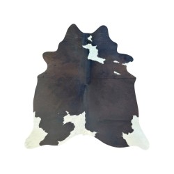 Großer schwarz-weißer Kuhfell-Teppich | Großes schwarz-weißes Kuhfell