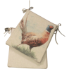 Pheasant Reversible Tapered Seat Pads | Set of 4, 6 or 8 Chair Pads