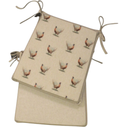 Kleine Fasanen-Wendekissen für Sitzpolster | Set mit 4, 6, 8 Stuhlkissen