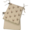 Small Pheasant ReversibleTapered Seat Pads | Set of 4, 6, 8 Chair Pads