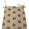 Small Rooster Reversible Tapered Seat Pads | Set of 2,4,6,8 Chair Pads