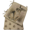 Coussin de siège réversible conique en forme de lapin | Lot de 2, 4, 6 ou 8 coussins de chaise lapin