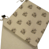 Small Rabbits Reversible Tapered Seat Pad | Set of 2,4,6,8 Chair Pads