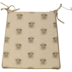 Small Sheep ReversibleTapered Seat Pad | Set of 2, 4, 6 or 8 Chair Pads