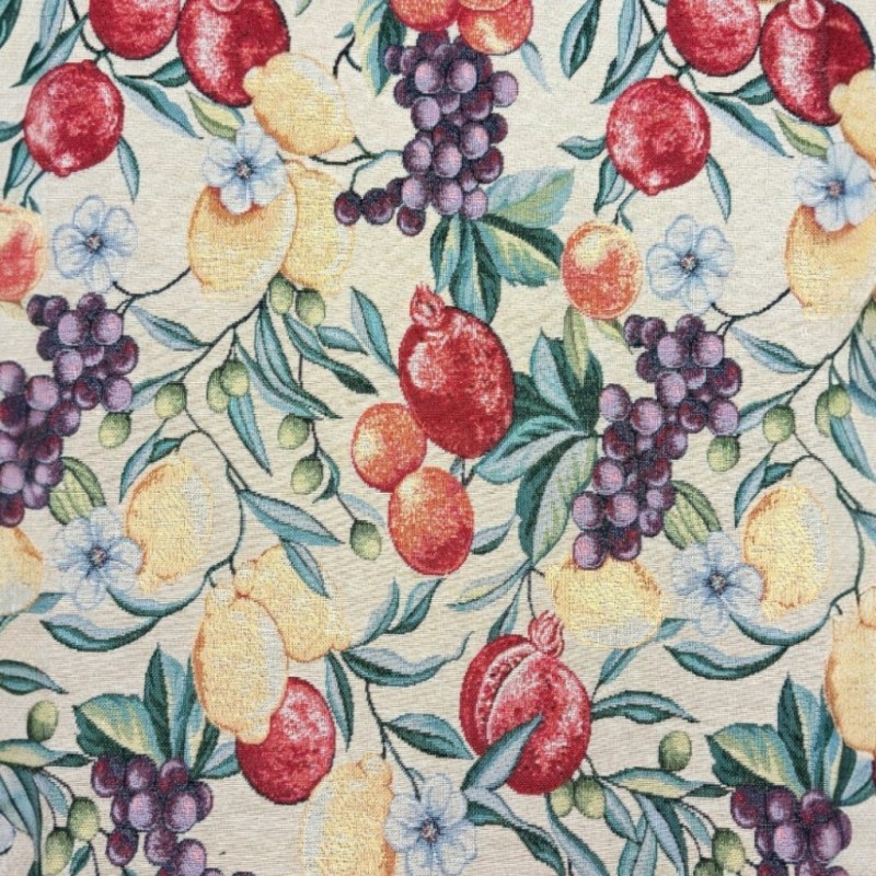 Natural Fruit Tapestry Fabric |Fruit Printed Fabric |Fruit Craft Fabric