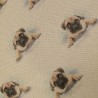 Small Pug Reversible Tapered Seat Pad | Set of 2, 4, 6 or 8 Chair Pads