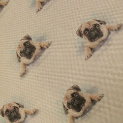 Large Pug Reversible Tapered Seat Pad | Set of 2, 4, 6 or 8 Chair Pads