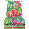 Tropical Leaves Tapered Seat Pad | Modern Multicoloured Seat Pads |