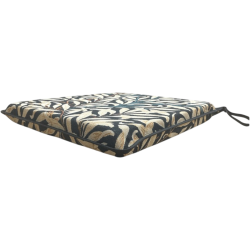 Coussin d'assise conique en tapisserie d'ébène à motif de branches de saule | Coussins d'assise à motifs |