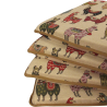 Llama Tapestry Tapered Seat Pad | Quirky Animal Tapestry Seat Pads |