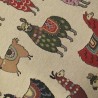 Coussin d'assise conique en tapisserie Lama | Coussins d'assise originaux en tapisserie animalière |