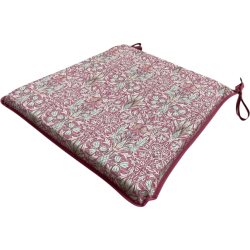 Tapered Seat Pad Snakeshead Crimson| William Morris Printed Seat Pads