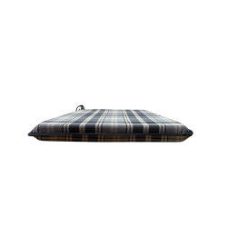Highland Check Denim Sitzkissen mit konischer Form | Karierte konische Stuhlkissen