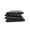Coussins de siège coniques Silver Bee | Coussins de chaise coniques noirs et argentés