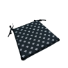 Silver Bee Tapered Seat Pads | Black & Silver Tapered Chair Pads