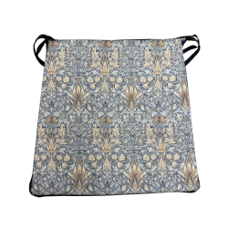 Coussin de siège conique en denim Snakeshead | Coussins de siège coniques William Morris