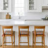 Highland Check Autumn Tapered Seat Pads | Checked Tapered Chair Pads