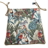 Coussins d'assise coniques en tapisserie naturelle de forêt tropicale | Coussins d'assise coniques jungle